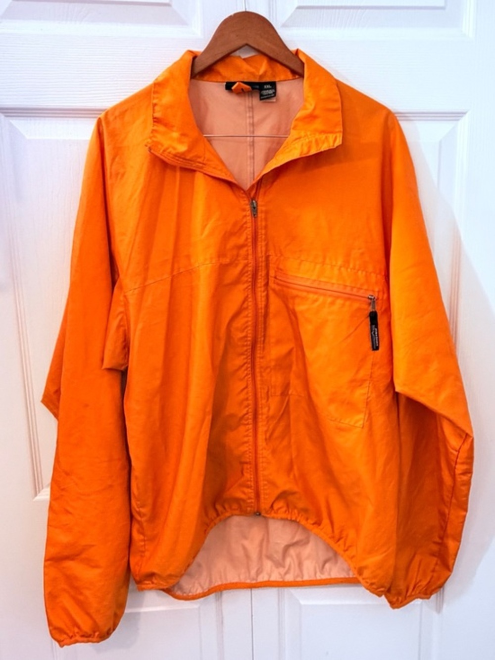 Patagonia Vintage Orange Ripstop Windbreaker Jacket XXL Lightweight Packable